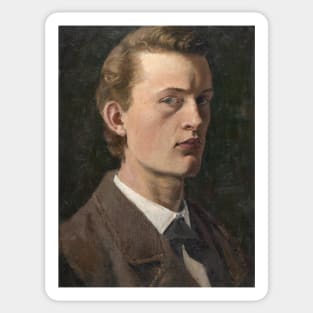 Self-Portrait by Edvard Munch Sticker